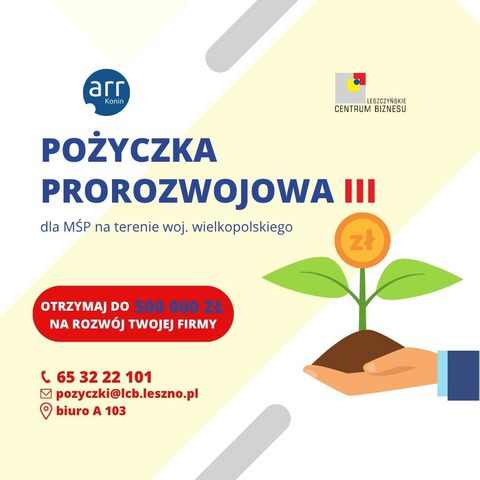 Podnieś swoją konkurencyjność z Pożyczką Prorozwojową III
