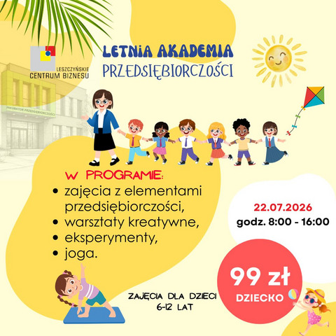 Letnia Akademia Przedsiębiorczości dla dzieci